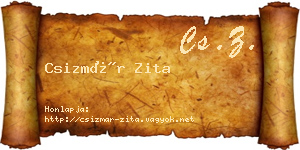 Csizmár Zita névjegykártya